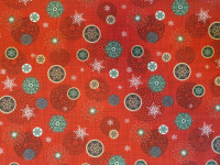 Frozen piros-Mintás, karácsonyi lakástextil, loneta dekorvászon