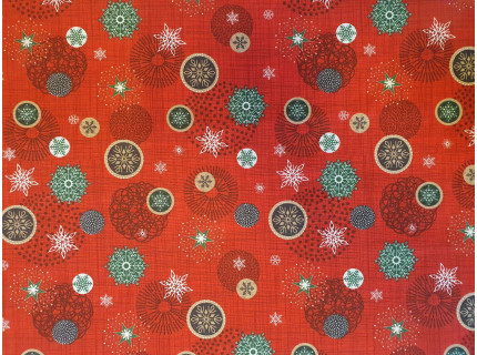 Frozen piros-Mintás, karácsonyi lakástextil, loneta dekorvászon