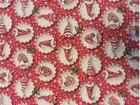 Törp-Mintás, karácsonyi lakástextil, loneta dekorvászon