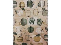 Alma-zöld lakástextil, loneta dekorvászon