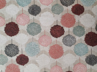 Autum mauve-lakástextil, loneta dekorvászon