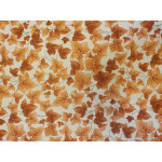 Borostyán- barna lakástextil, loneta dekorvászon