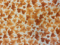 Borostyán- barna lakástextil, loneta dekorvászon