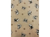 Bulldog - Drapp lakástextil, loneta dekorvászon