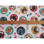 Cats-lakástextil, loneta dekorvászon