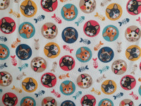 Cats-lakástextil, loneta dekorvászon