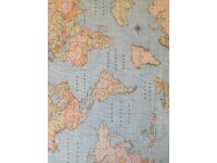 Atlasz-Kék lakástextil, loneta dekorvászon