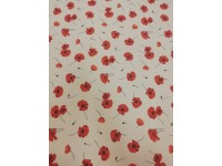 Kispipacs-piros lakástextil, loneta dekorvászon