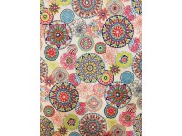 Mandala-tarka lakástextil, loneta dekorvászon