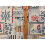 Maritime-lakástextil, loneta dekorvászon