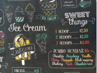 Ice Cream-lakástextil, loneta dekorvászon