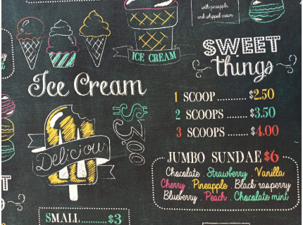 Ice Cream-lakástextil, loneta dekorvászon